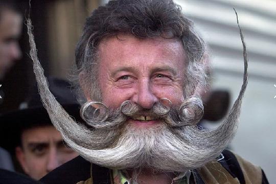 Elegant Small Curls (Top 10 Classic Winners of the World Beard and Moustache Championships)