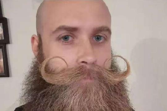 Louis Elmer’s “Handlebar” Mustache (Top 10 Classic Winners of the World Beard and Moustache Championships)