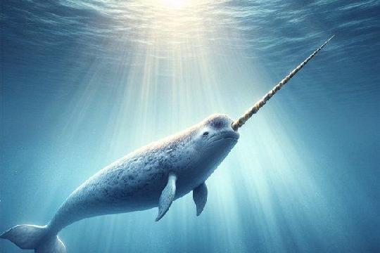 Narwhal (Monodon monoceros) (Top 10 Weirdest Animals)
